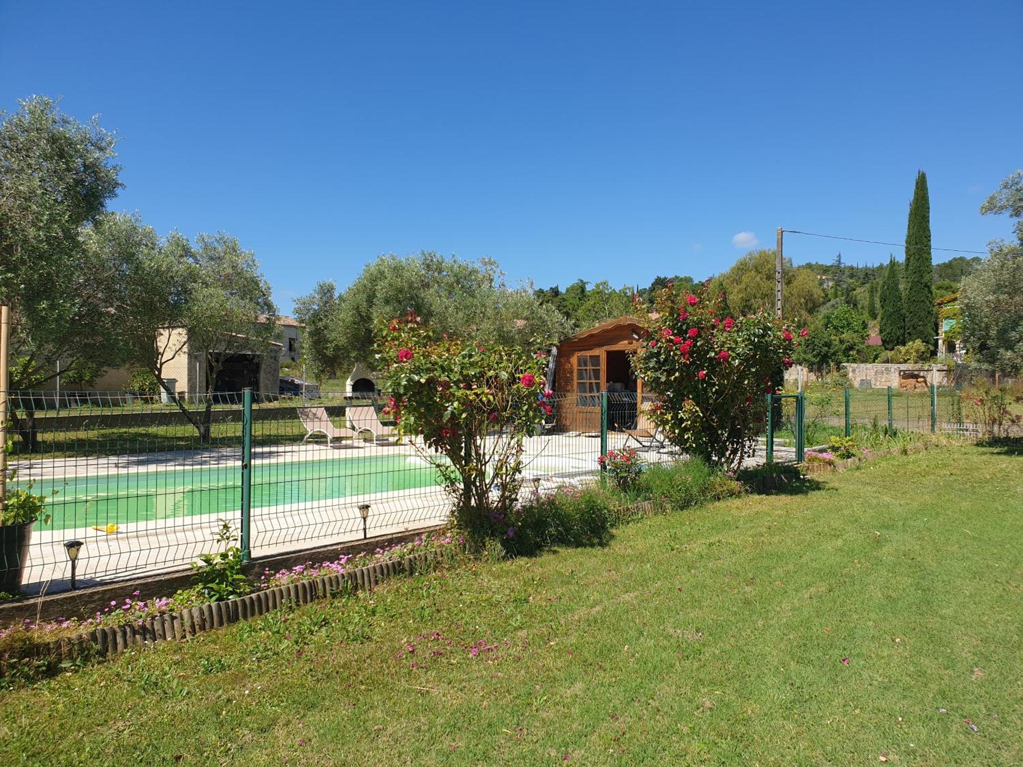 Gite Et Piscine L'Ecrin Aux Oliviers En Cevennes Saint-Christol-lès-Alès Exterior foto